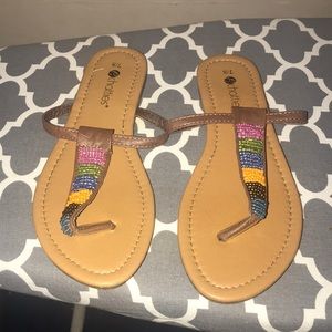 Multicolored sandals